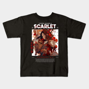 Scarlet Anime Girl Kids T-Shirt